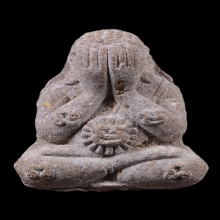 พระปิดตารวยทันใจ หลวงปู่หมุน เนื้อผงกสิน