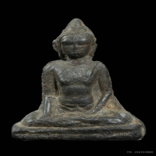 พระร่วงนั่งหลังลิ่ม เนื้อชินเงิน กรุวัดช้างล้อม จ.สุโขทัย