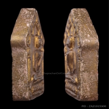 พระขุนแผนหลวงปู่ทิม วัดละหารไร่ บล็อกสอง ตะกรุดคู่ เนื้อชมพู