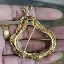 ตลับทองคำ ฝังเพชรเเท้ ใสเหรียญมหาชนกพิมพ์ใหญ่ สวยมาก