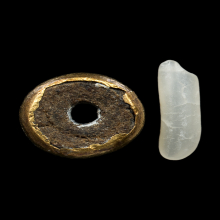 ประคำหลวงพ่อเเก้ว วัดเคลือวัลย์ (เลี่ยมทองโบราณ)