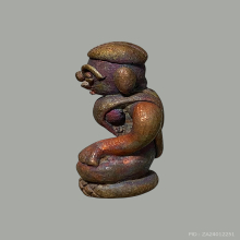 แม่นางกวัก สำริด หล่อโบราณ วัดหัวเขา