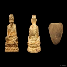 หลวงพ่อทวดรุ่นสร้างเจดีย์ ชุดทองคำ สร้างปี 2533 สวยๆ