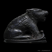 เสือหลวงพ่อมุม วัดนาสัก ปี๒๕๑๙ เนื้อนวะโลหะ สร้าง500ตัว