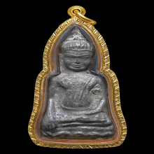 พระหูยาน อยุธยา กรุวัดราชบูรณะ เนื้อชินเงิน พิมพ์ใหญ่