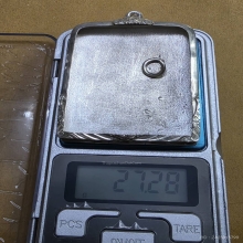 ตลับเงิน ใส่พระปรุหนัง งานมือ