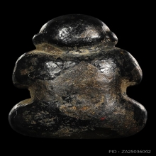 ปิดตาไม้แกะเก่าชุบรักปิดทอง สภาพสวยคลาสสิค รักทองเก่าแห้งมาก