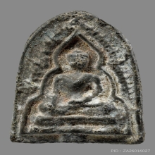 พระพุทธชินราช เนื้อชินเขียว กรุเขาสมอแครง  สวยเดิมมากๆ  