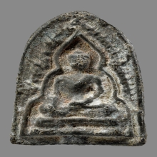 พระพุทธชินราช เนื้อชินเขียว กรุเขาสมอแครง  สวยเดิมมากๆ  