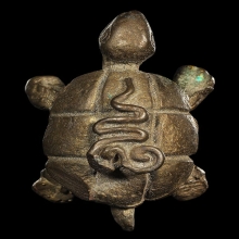 พญาเต่าเรือน เนื้อโลหะผสม สภาพสวยมากผิวเดิมๆ