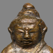 หล่อโบราณเนื้อนวะโลหะพิมพ์กริ่งเพชรกลับออกวัดโบสถ์โพธิ์ทอง