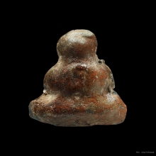 ปิดตาหลังยันต์ใบพัด หลวงพ่อเดิม เนื้อตะกั่วเก่าจัด ชัดเจน