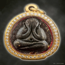 ปิดตามหาลาภหรือปิดตาหลังเต่าตะกรุด2ดอก