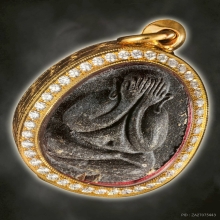 ปิดตามหาลาภหรือปิดตาหลังเต่าตะกรุด2ดอก