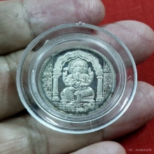 เหรียญพระพิฆเนศ เนื้อเงิน วัดแขก สีลม กรุงเทพฯ