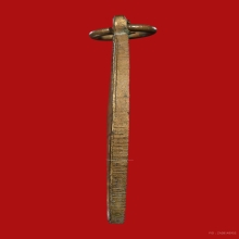 เหรียญยันต์ดวงใหญ่ หลวงพ่อพิณ อินทสาโร วัดอุบล ปี2500