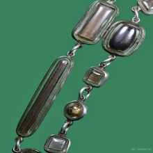 ตะกรุดชุดประคำคาบ หลวงพ่อเดิม วัดหนองโพ เลี่ยมเงินโบราณ