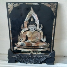 พระบูชารูปพระพุทธชินราชฝังมุกขนาด 5×9 นิ้ว สวยงามมาก