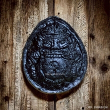 ราหูอมสุริยะ หลวงพ่อเกษม เขมโก ปี 38 เนื้อผงกะลาตาเดียว