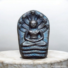 พระนาคปรกใบมะขาม หลวงปู่ม่น วัดเนินตามาก ปี 37 เนื้อเงิน