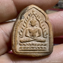 พระพุทธชินราชหลังสองพี่น้อง กรุวัดบางยี่หน เนื้อดิน สวยมาก