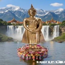 พระพุทธรูปรัชกาลยุคปลาย ปางถวายเนตรประจำวันอาทิตย์ 