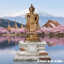 พระพุทธรูปรัชกาลยุคปลาย ปางถวายเนตรประจำวันอาทิตย์ 