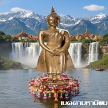 พระพุทธรูปรัชกาลยุคปลาย ปางถวายเนตรประจำวันอาทิตย์ 