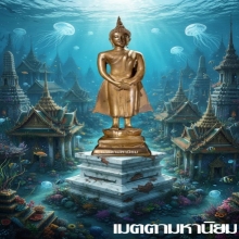 พระพุทธรูปรัชกาลยุคปลาย ปางถวายเนตรประจำวันอาทิตย์ 