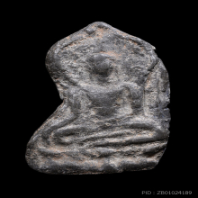 พระขุนแผน ใบพุทรา เนื้อชินเงิน กรุวัดใหญ่ชัยมงคล 