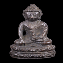 พระกริ่งบัวบานเนื้อนวะโลหะ พระกริ่งรุ่นแรก ของ อ.นอง ปี2534 