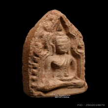 พระขุนแผนกรุวัดบ้านกร่าง พิมพ์พระประธาน (บล็อคลึก)