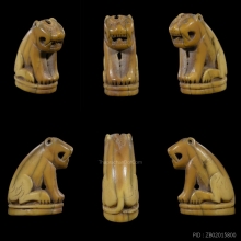 เสือหลวงพ่อปาน วัดมงคลโคธาวาส (ตัวใหญ่) คิลป์นิยม อ้าปาก 