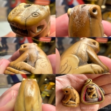 เสือหลวงพ่อปาน วัดมงคลโคธาวาส (ตัวใหญ่) คิลป์นิยม อ้าปาก 