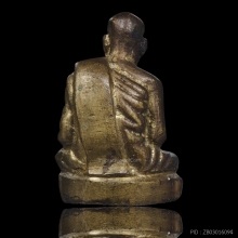 รูปหล่อโบราณหลวงพ่อสงฆ์ รุ่นสร้างกุฏ ๒๕๑๐ เนื้อช้อนส้อม