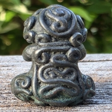 พระปิดตาหลวงพ่อทับ วัดทอง เนื้อสัมฤทธิ์เงิน