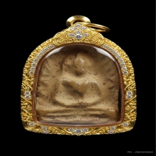 พระกำแพงซุ้มกอ เนื้อดิน พิมพ์กลาง จ.กำแพงเพชร 