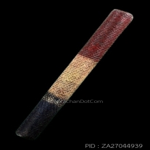 ตะกรุดโทนหลวงพ่อทบ วัดชนแดน เนื้อทองแดง ถักเชือก ลายธงชาติ