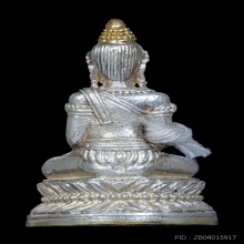 พระกริ่งชัยวรมัน ครูบาสร้อย ปี2535 เนื้อเงินเกศทองคำก้นทองคำ