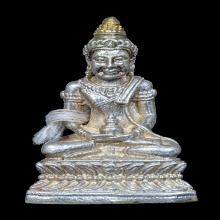 พระกริ่งชัยวรมัน ครูบาสร้อย ปี2535 เนื้อเงินเกศทองคำก้นทองคำ