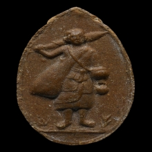 พระสิวลีหลวงปู่โต๊ะ พิมพ์รูปไข่ เนื้อผงเกสร พ.ศ. 2521