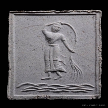 พระสมเด็จปกโพธิ์ หลวงปู่หมุน พิมพ์กลาง เนื้อผงทรายเสก