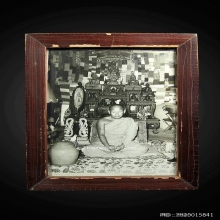 รูปถ่ายขาวดำขนาดบูชาหลวงพ่อสมชาย วัดเขาสุกิม ปี2522