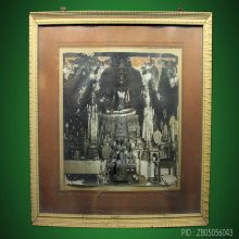 ภาพหลวงพ่อสด วัดปากน้ำ ภาษีเจริญ ปี2492-93 กรอบและเม้าท์เดิม
