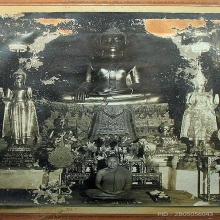 ภาพหลวงพ่อสด วัดปากน้ำ ภาษีเจริญ ปี2492-93 กรอบและเม้าท์เดิม