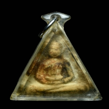 พระผงวัดสามปลื้ม เนื้อผงแก่น้ำมัน ลงรักปิดทองเดิมจากในกรุ