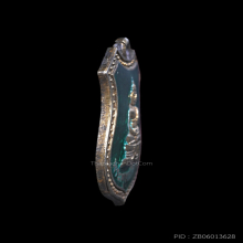 อาร์ม พระพุทธโสธร ปี 2498 เนื้อเงินลงยาสีเขียว พิมพ์ 5 จุด