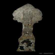 พระเชียงแสนปรกโพธิ์เหนือเศียร ฐานสูง เนื้อชินเงิน เชียงราย