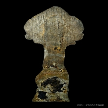 พระเชียงแสนปรกโพธิ์เหนือเศียร ฐานสูง เนื้อชินเงิน เชียงราย