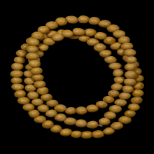 สร้อยประคำ108หลวงพ่อสงวน วัดไผ่พันมือ เนื้อผง